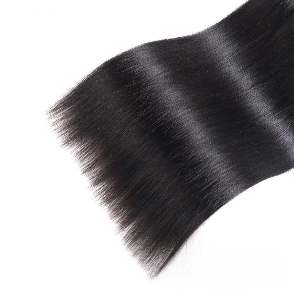 Silk Straight Human Hair Bundles, 1B Natural Black - Lace Avenue Hair 3