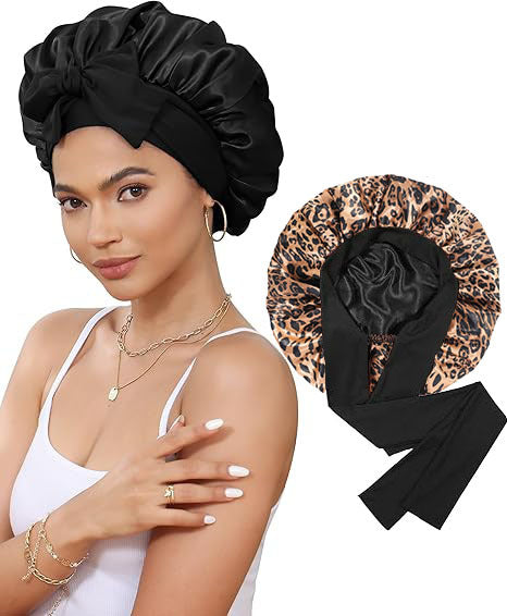 Lined Satin Bonnet - Lace Avenue Hair 6