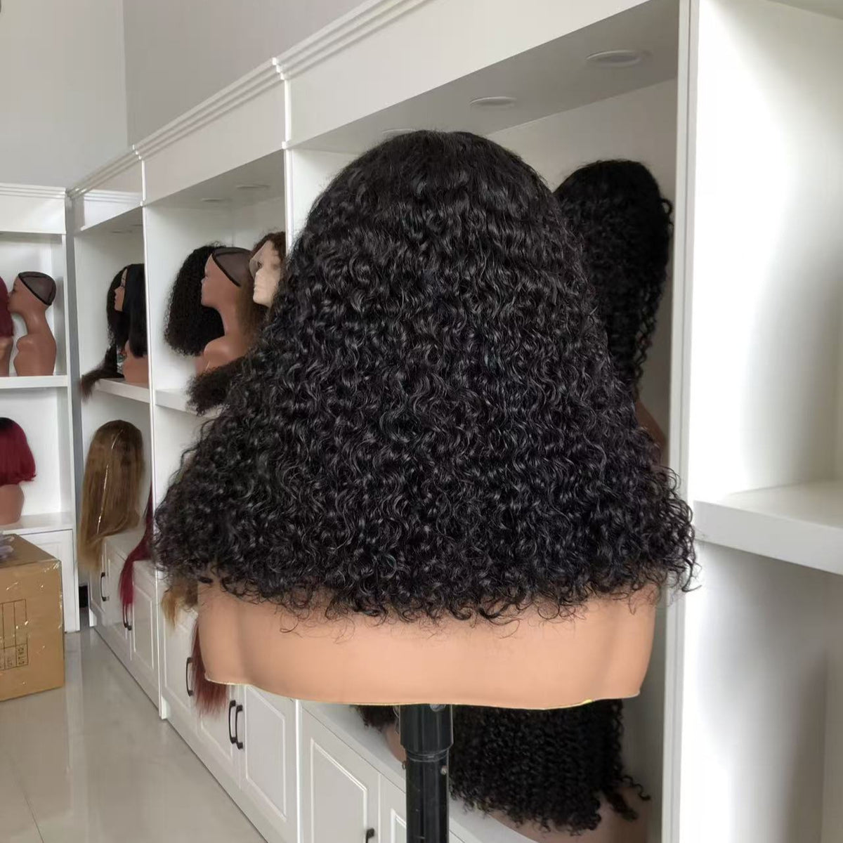 Curly Human Hair Pixie Lace Wig, Double Drawn - Lace Avenue Hair 5
