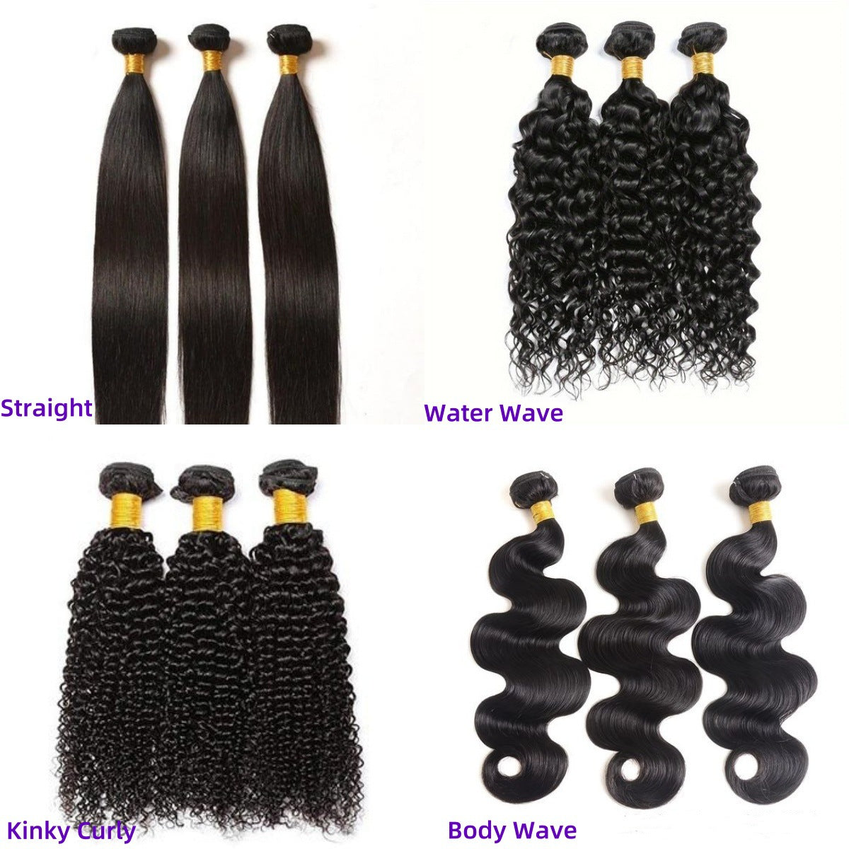 Multi-Texture Human Hair Bundles, 50g - Lace Avenue Hair 3
