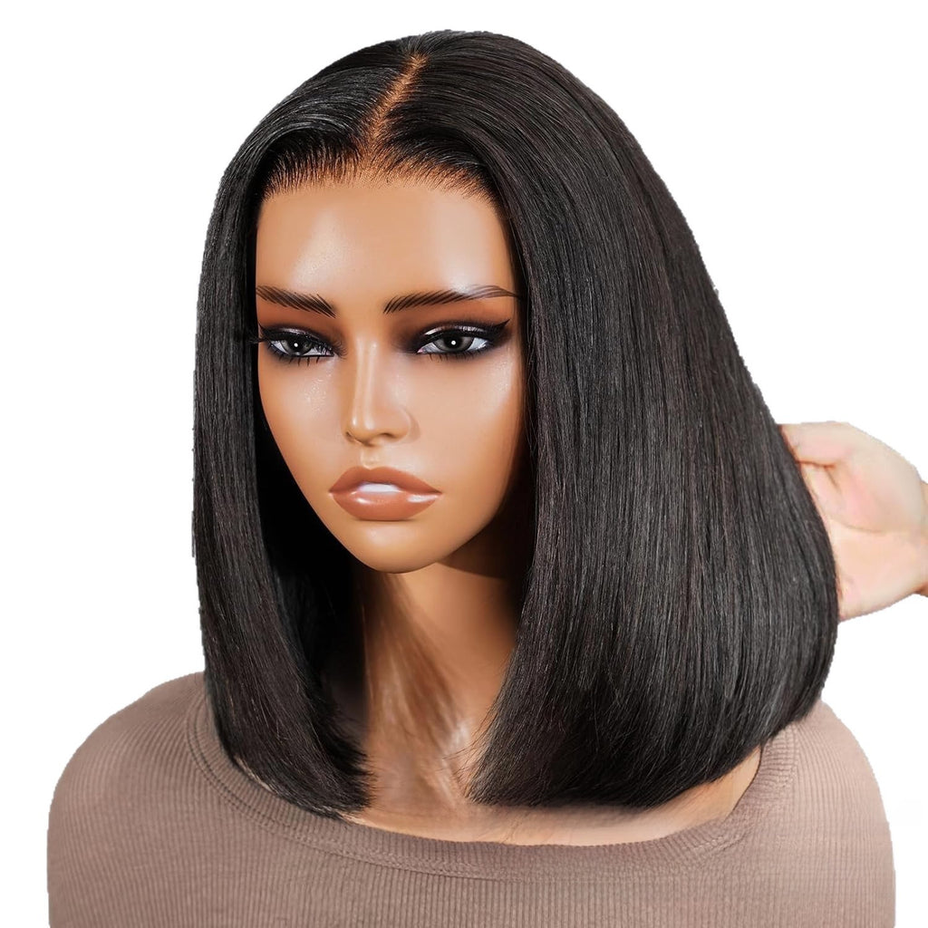 Straight Human Hair Bob Lace Wig, 5x5 Lace - Lace Avenue Hair 3