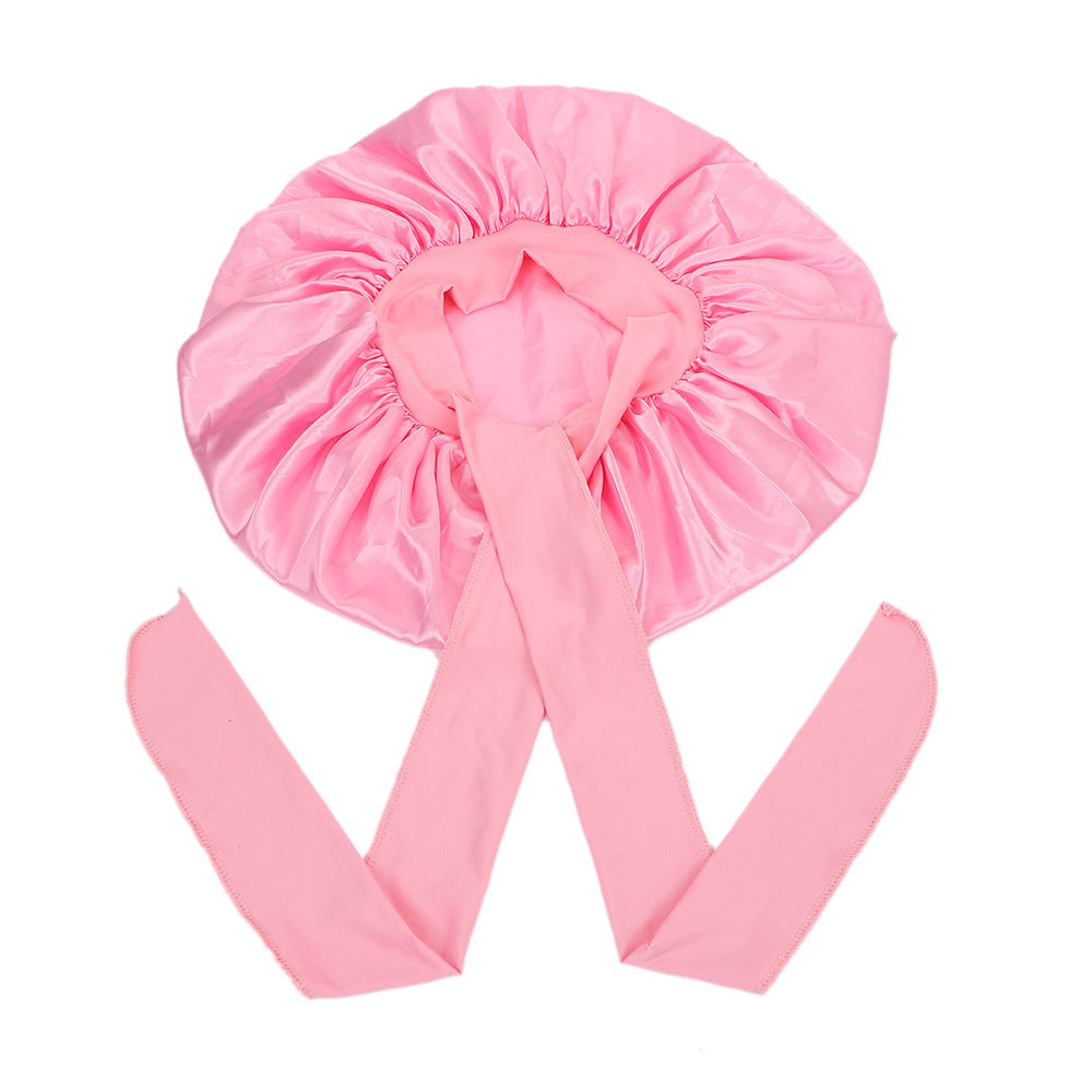 Satin Criss-Cross Sleep Bonnet - Lace Avenue Hair 7