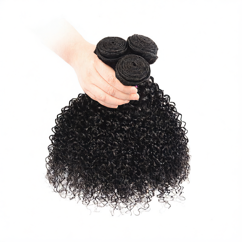 Kinky Curly Human Hair Bundles with Closure Option - Lace Avenue Hair 7