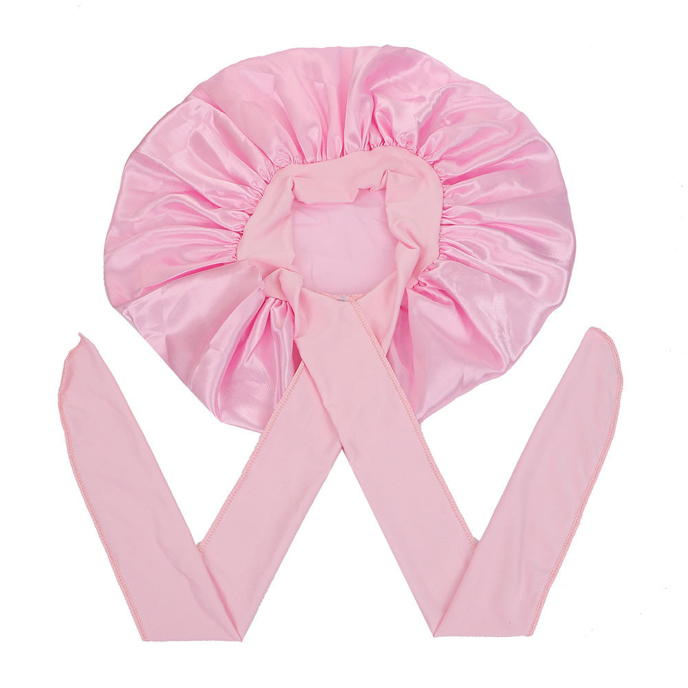 Satin Criss-Cross Sleep Bonnet - Lace Avenue Hair 6
