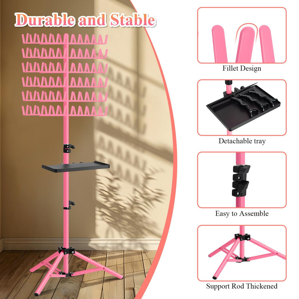 Foldable Metal Wig Display Stand