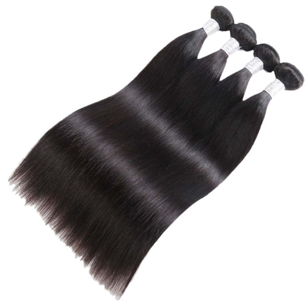 Silk Straight Human Hair Bundles, 1B Natural Black - Lace Avenue Hair 2