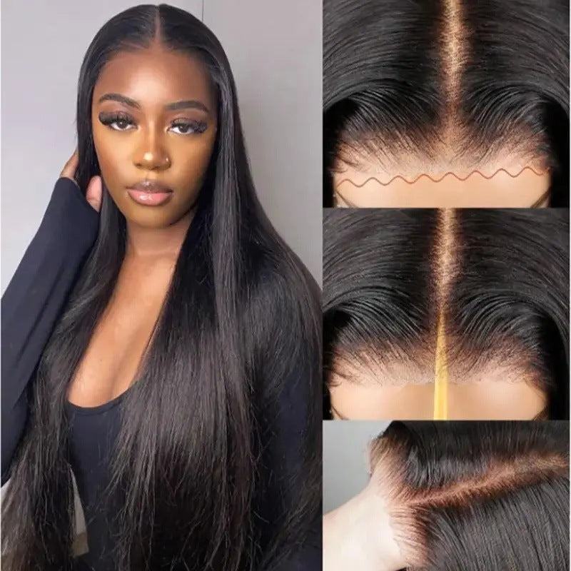 Straight Human Hair Lace Front Wig, 24-26 Inch - Lace Avenue Hair 7