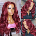 Body Wave Human Hair Lace Front Wig, 99J Burgundy - Lace Avenue Hair 5