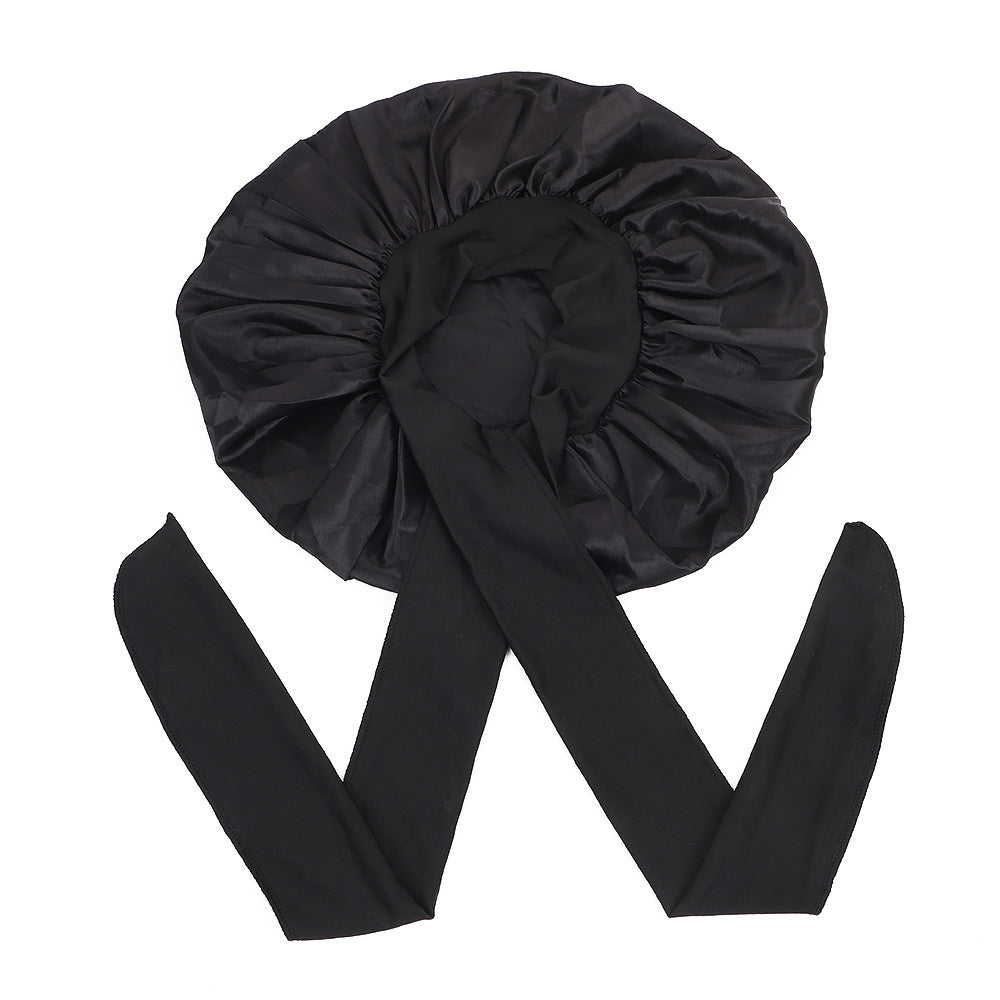 Satin Criss-Cross Sleep Bonnet - Lace Avenue Hair 4