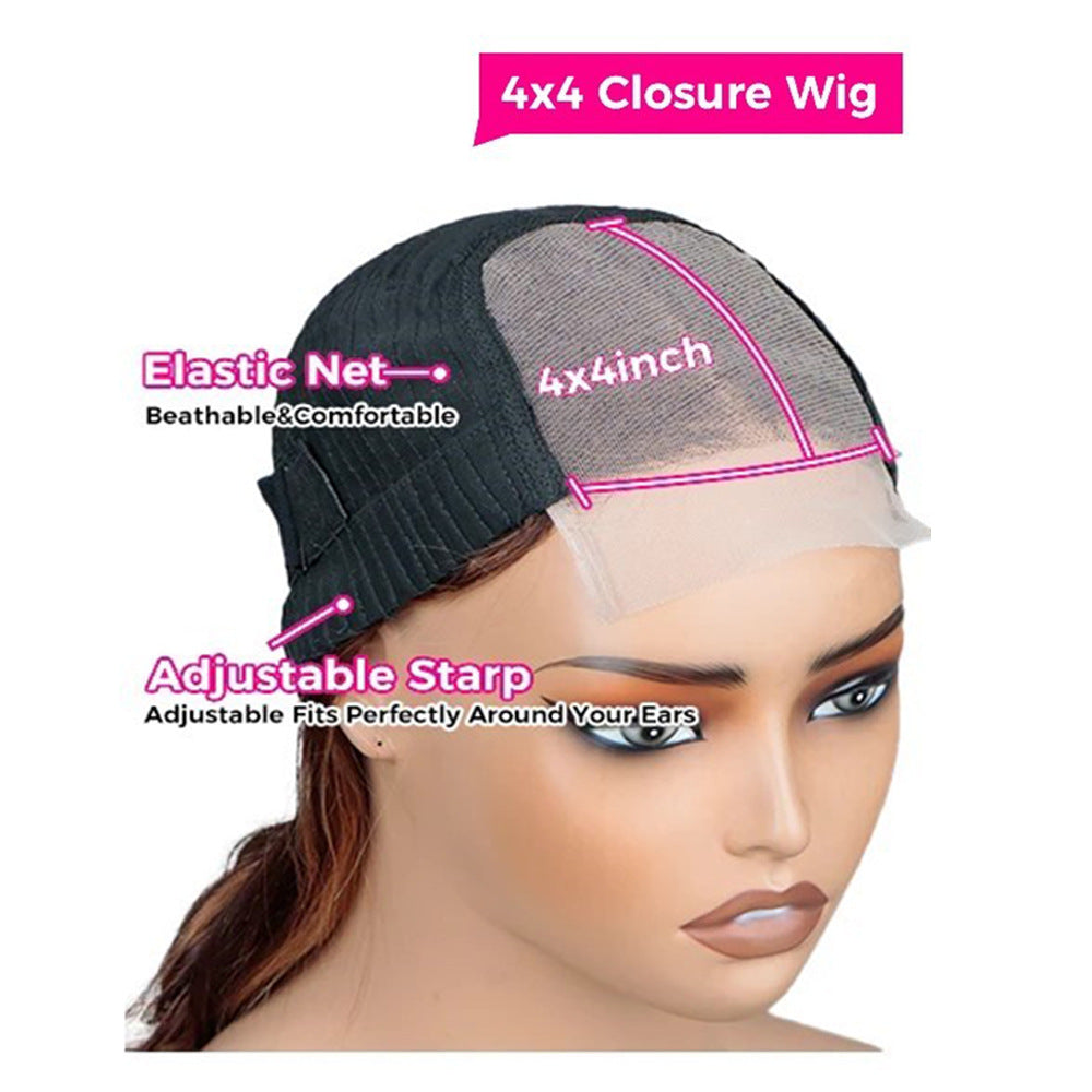 Body Wave Human Hair Lace Front Wig, Ginger - Lace Avenue Hair 6