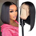 Straight Bob Lace Front Wig, 13x4x4 Lace, 16 Inch - Lace Avenue Hair 1