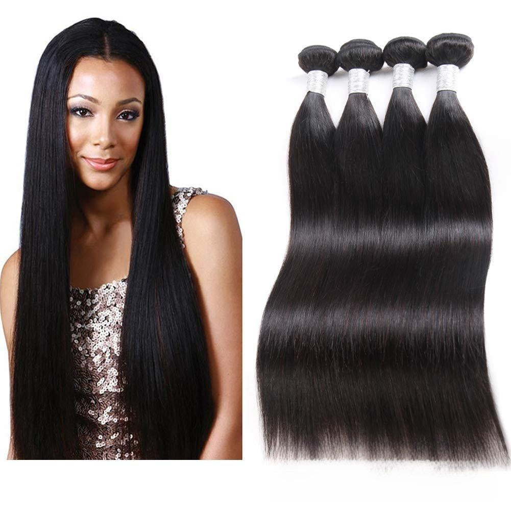 Silk Straight Human Hair Bundles, 1B Natural Black - Lace Avenue Hair 1