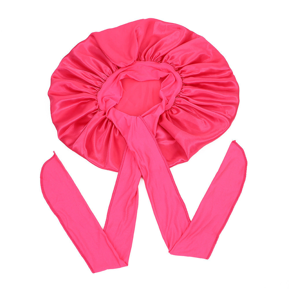 Satin Criss-Cross Sleep Bonnet - Lace Avenue Hair 9