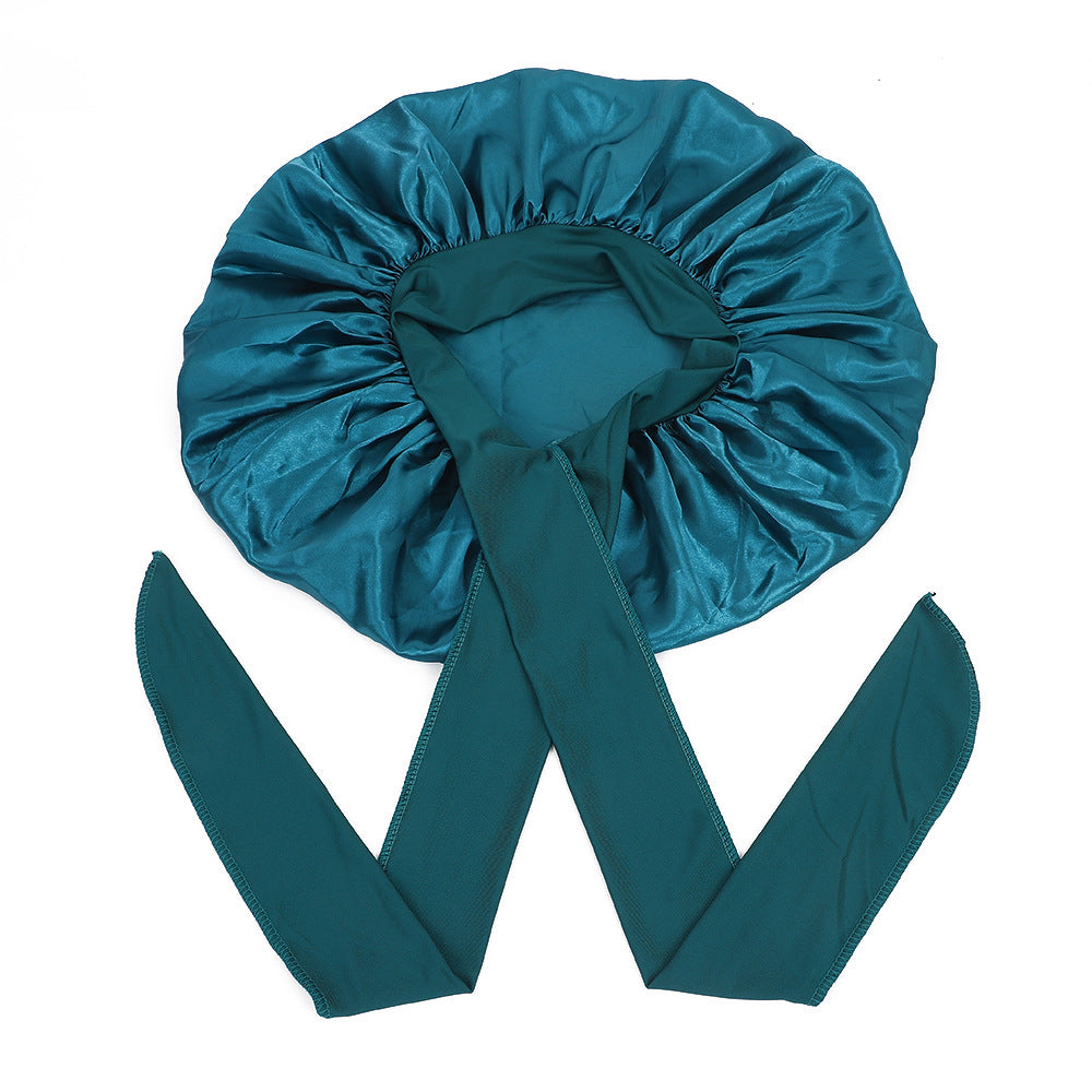 Satin Criss-Cross Sleep Bonnet - Lace Avenue Hair 21