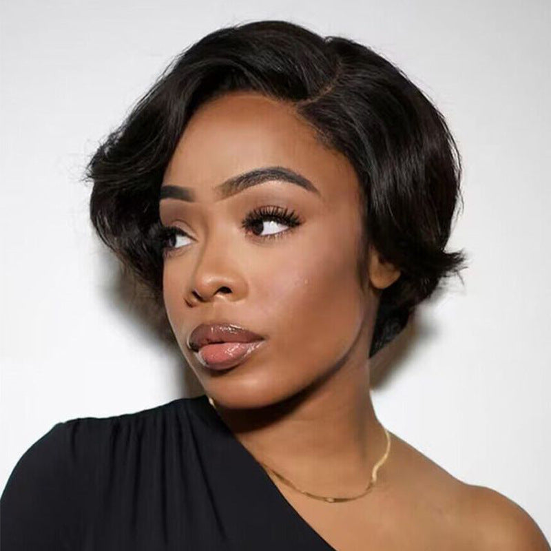 Pixie Cut Human Hair Wig, 6 Inch