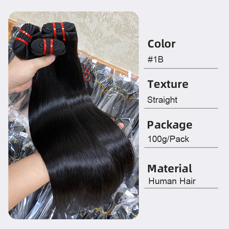 Bone Straight Human Hair Bundles, Hand-Woven - Lace Avenue Hair 8