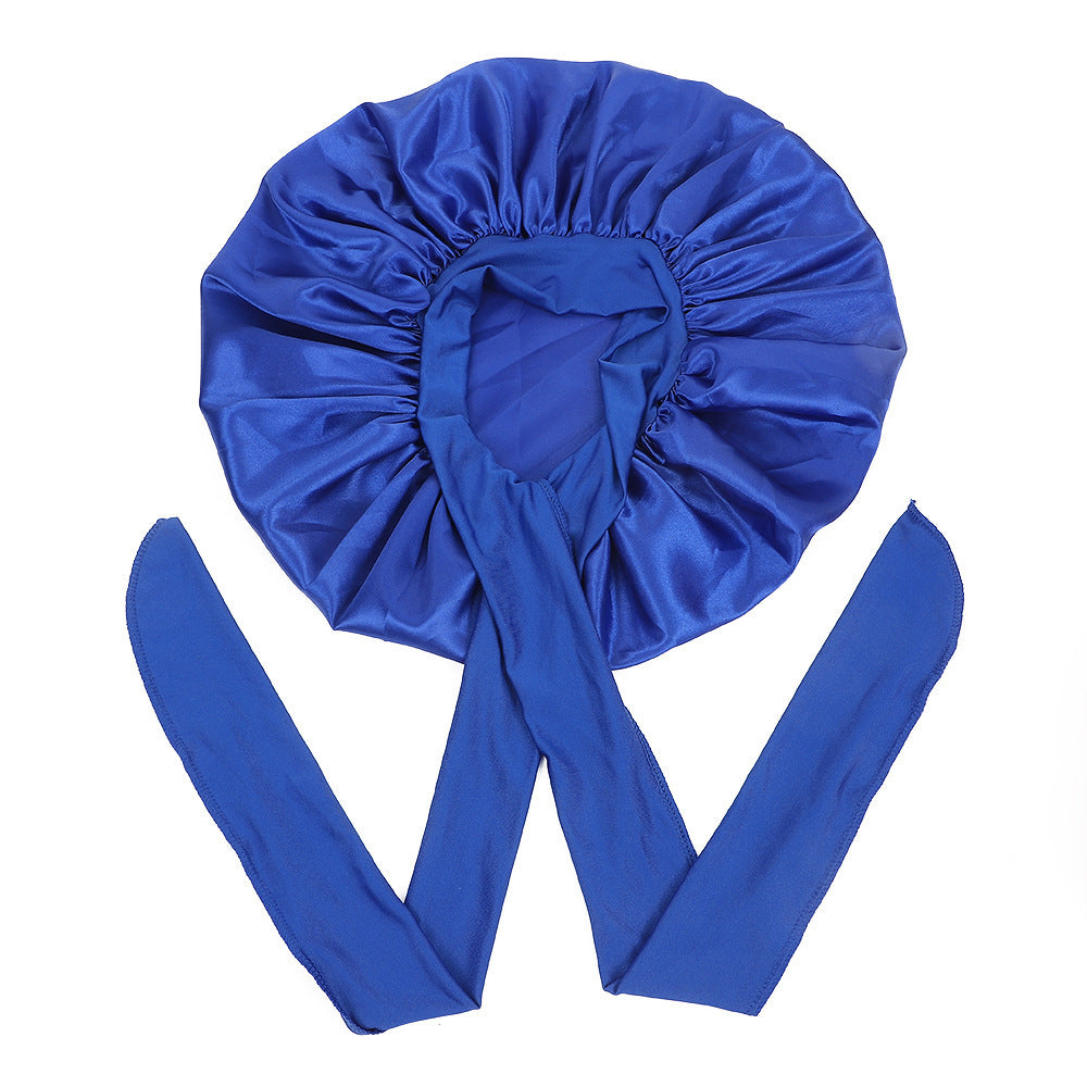 Satin Criss-Cross Sleep Bonnet - Lace Avenue Hair 14