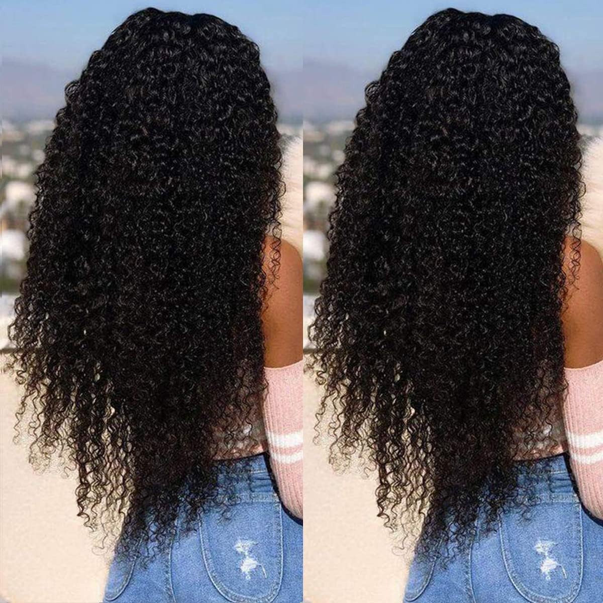 Kinky Curly Human Hair Lace Front Wig - Lace Avenue Hair 3