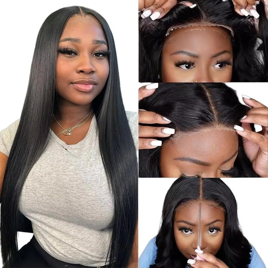 Straight Glueless Wig, 4x6 Pre-Cut Lace - Lace Avenue Hair 3