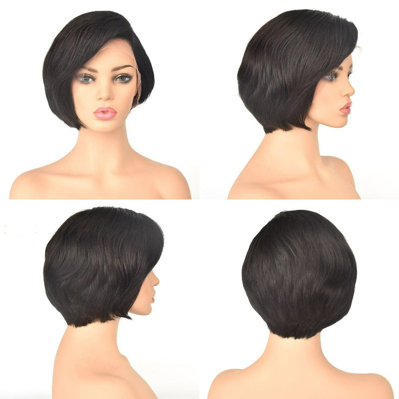 Pixie Cut Human Hair Wig, 6 Inch