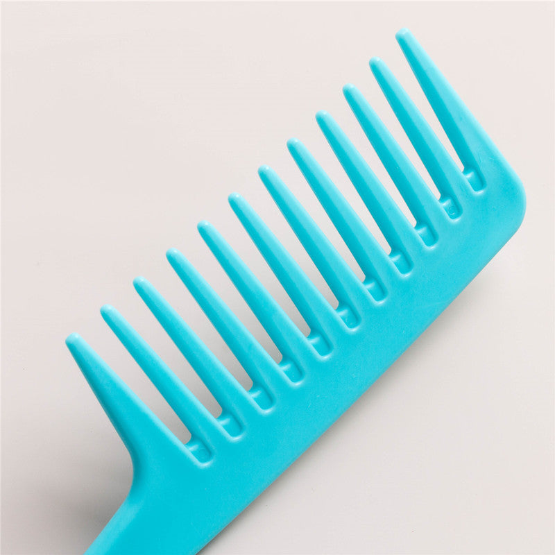 Wide Tooth Curved Hair Comb with Hook