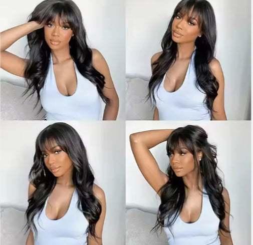 Body Wave Glueless Wig with Bangs, 13x5 Lace - Lace Avenue Hair 2