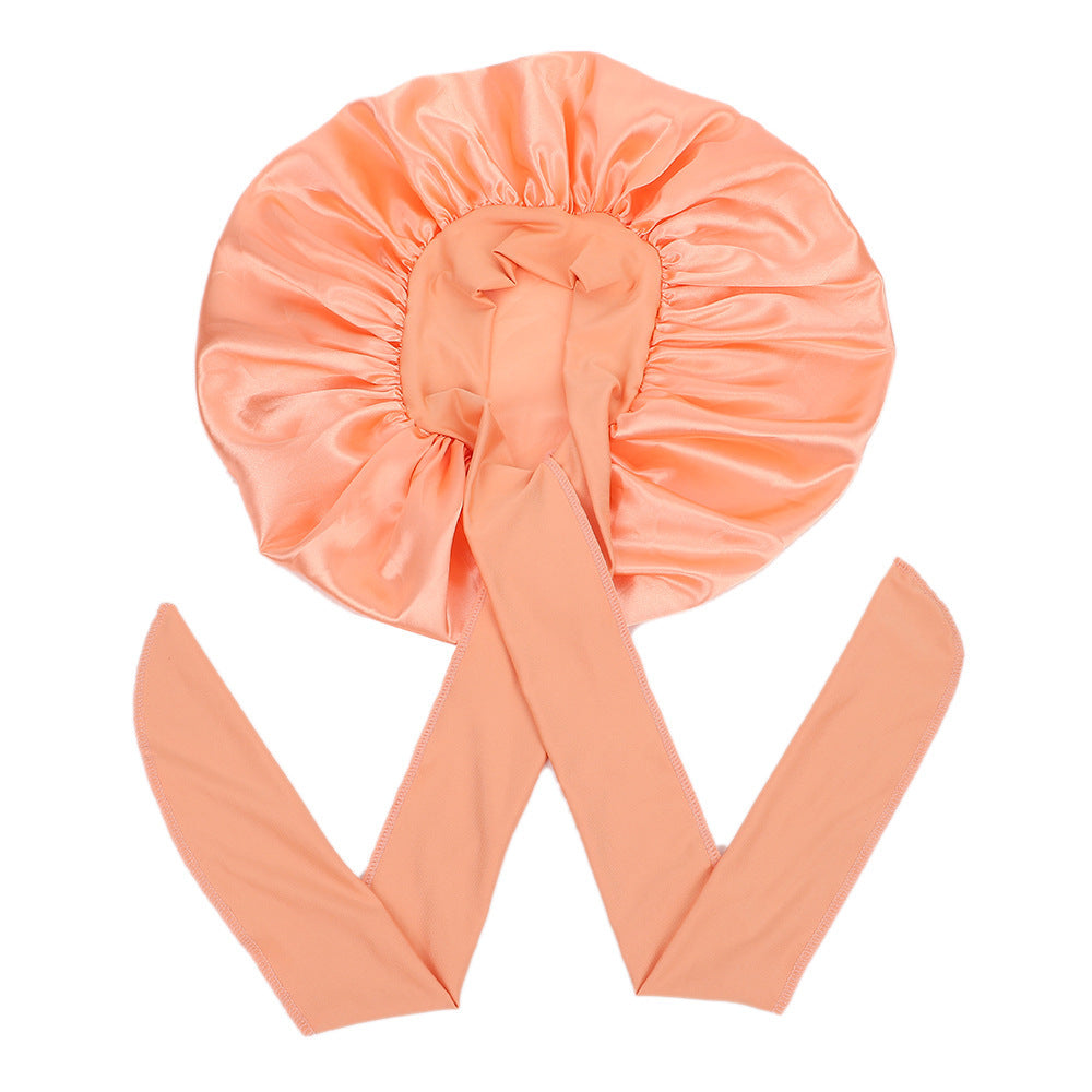Satin Criss-Cross Sleep Bonnet - Lace Avenue Hair 17