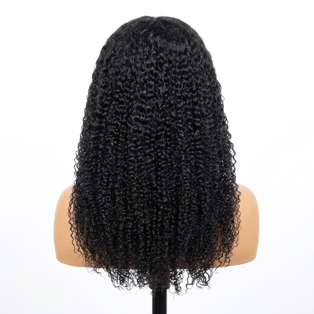Kinky Curly Human Hair Lace Front Wig - Lace Avenue Hair 4
