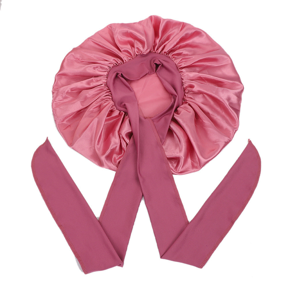 Satin Criss-Cross Sleep Bonnet - Lace Avenue Hair 29