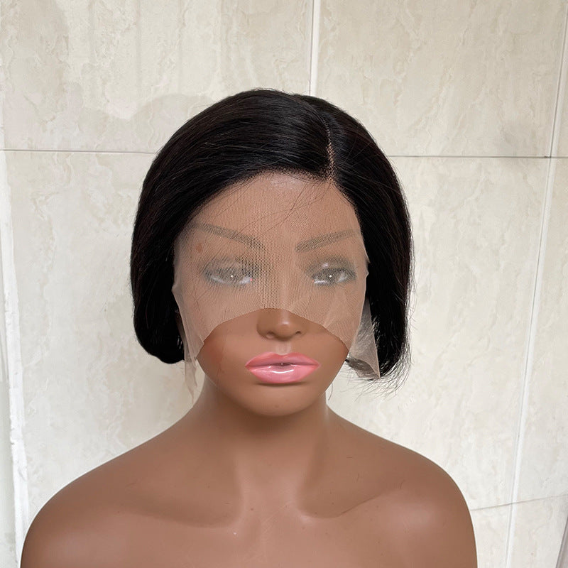 Pixie Cut Human Hair Wig, 6 Inch