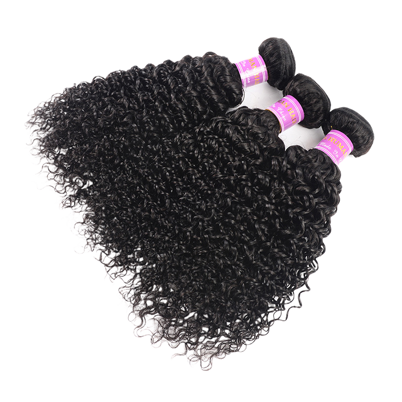 Kinky Curly Human Hair Bundles with Closure Option - Lace Avenue Hair 3