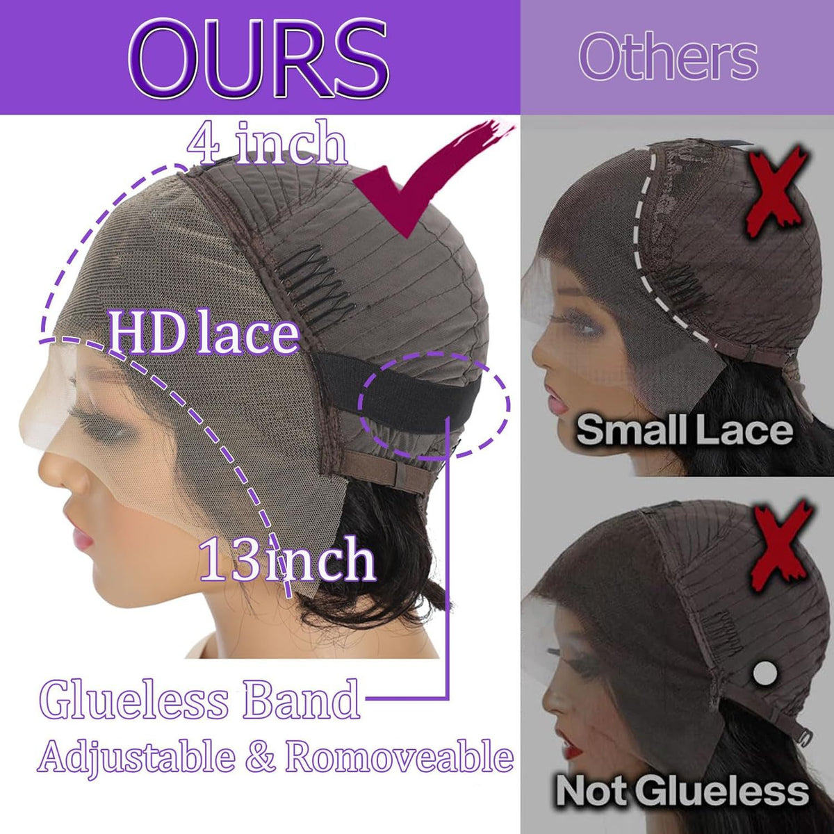 Straight Human Hair Bob Lace Front Wig, 13x4 Lace - Lace Avenue Hair 10