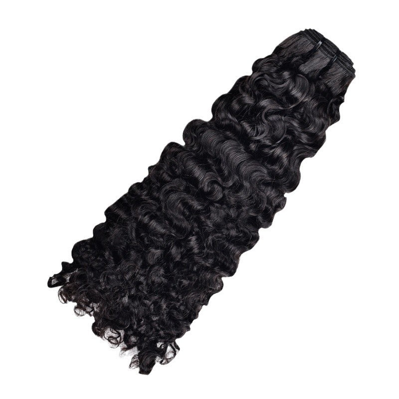 Curly Human Hair Wig, Natural 1B - Lace Avenue Hair 2