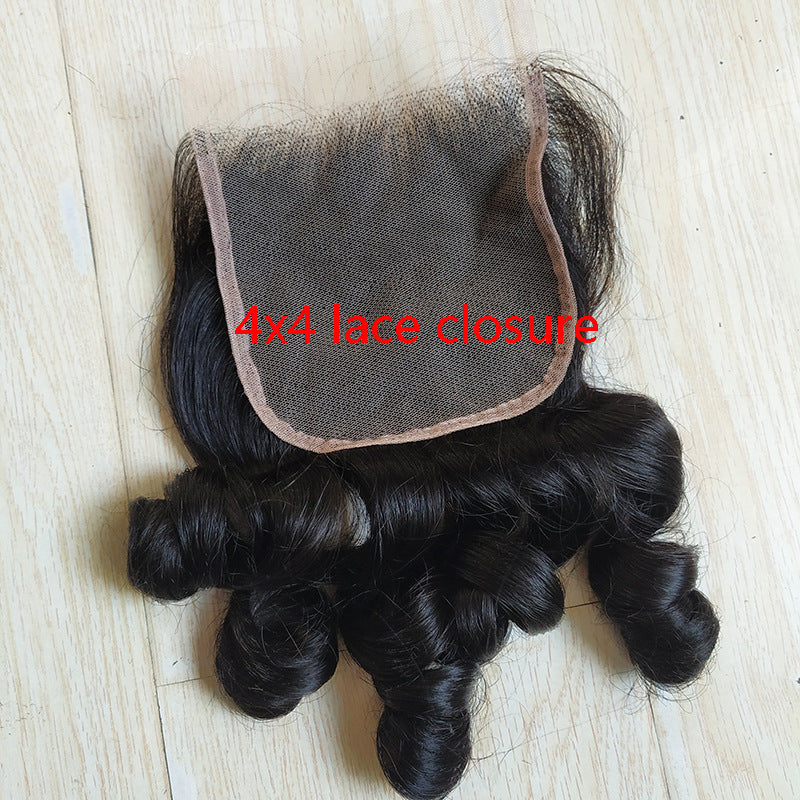 Funmi Wave Human Hair Bundles with 4x4 Lace Closure, Double Drawn - Lace Avenue Hair 2