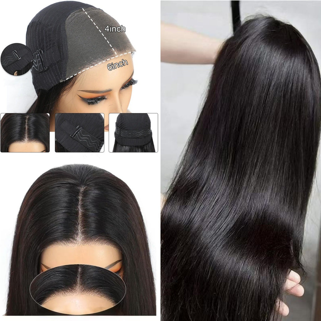Straight Human Hair Lace Front Wig, 24-26 Inch - Lace Avenue Hair 5