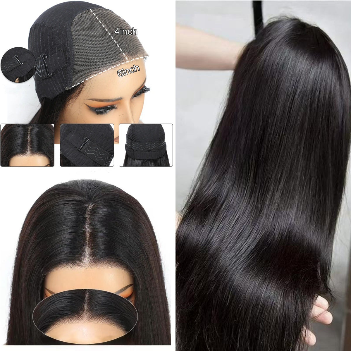 Straight Human Hair Lace Front Wig, 24-26 Inch - Lace Avenue Hair 5