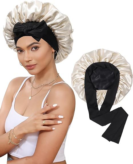 Lined Satin Bonnet - Lace Avenue Hair 14