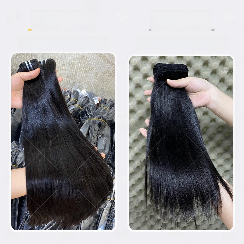 Bone Straight Human Hair Bundles, Hand-Woven - Lace Avenue Hair 5