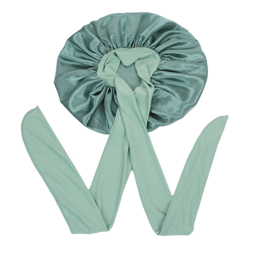 Satin Criss-Cross Sleep Bonnet - Lace Avenue Hair 23