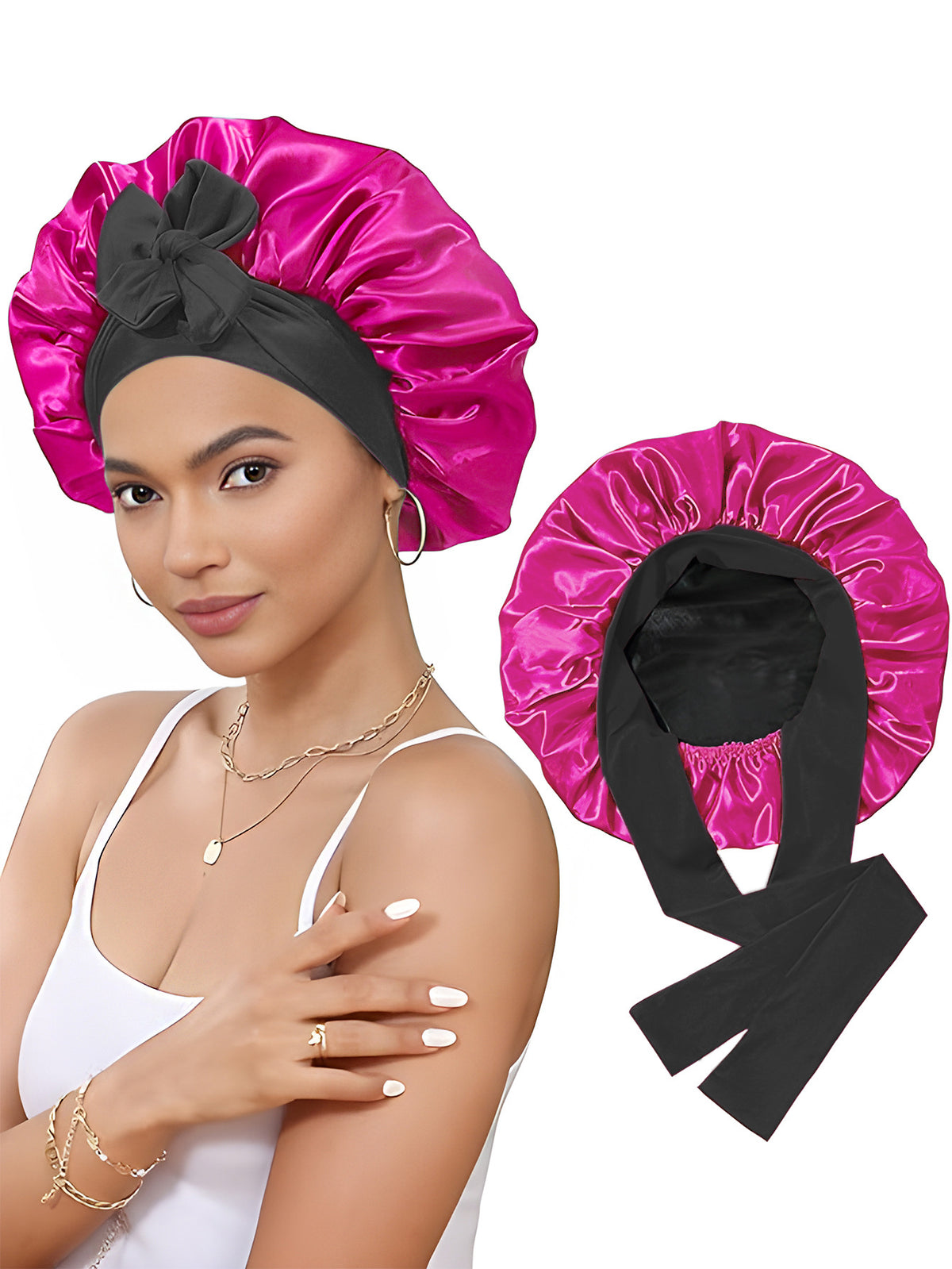 Lined Satin Bonnet - Lace Avenue Hair 21