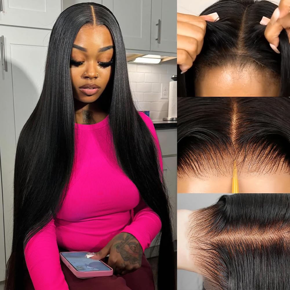 Straight Glueless Wig, 4x6 Pre-Cut Lace - Lace Avenue Hair 1