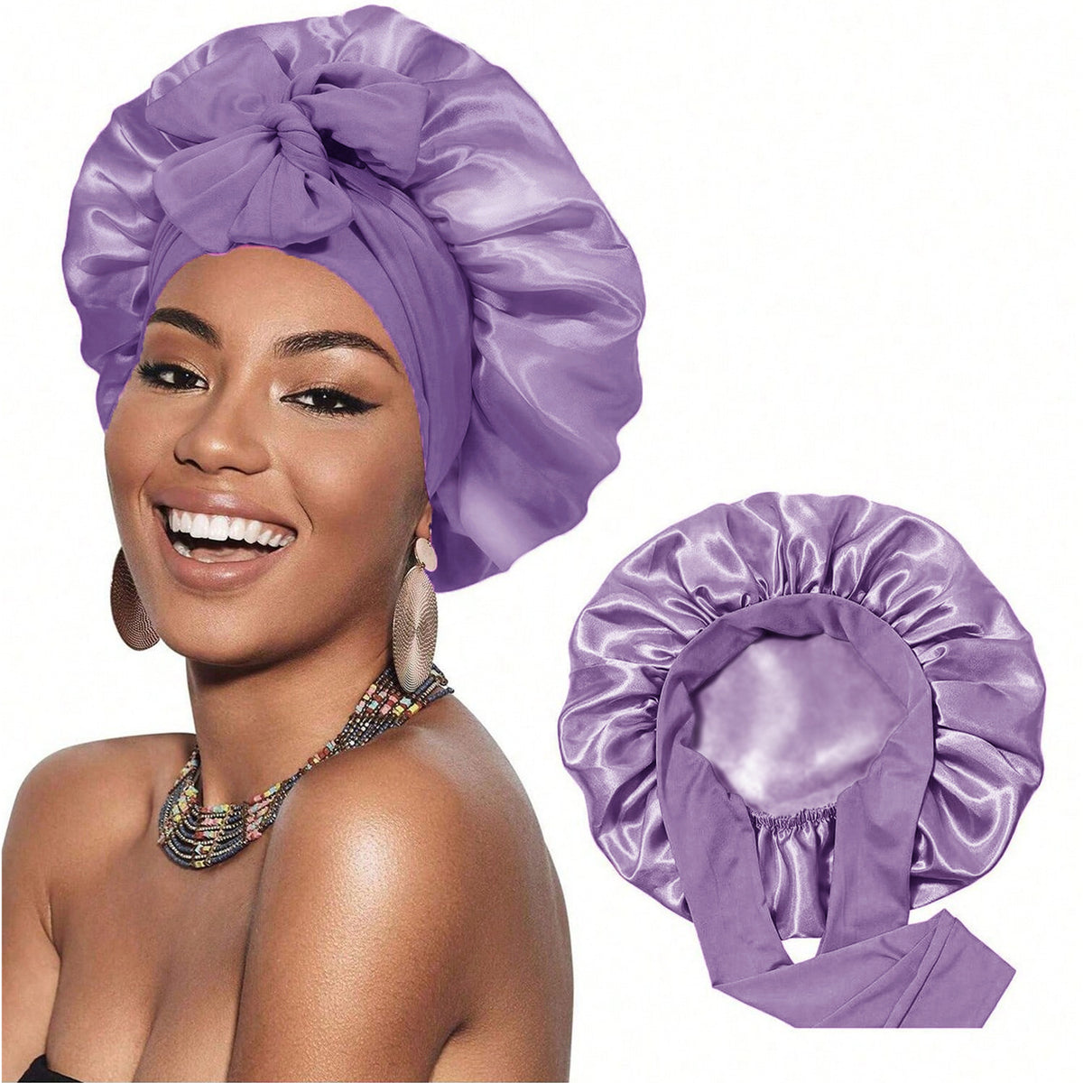 Lined Satin Bonnet - Lace Avenue Hair 24