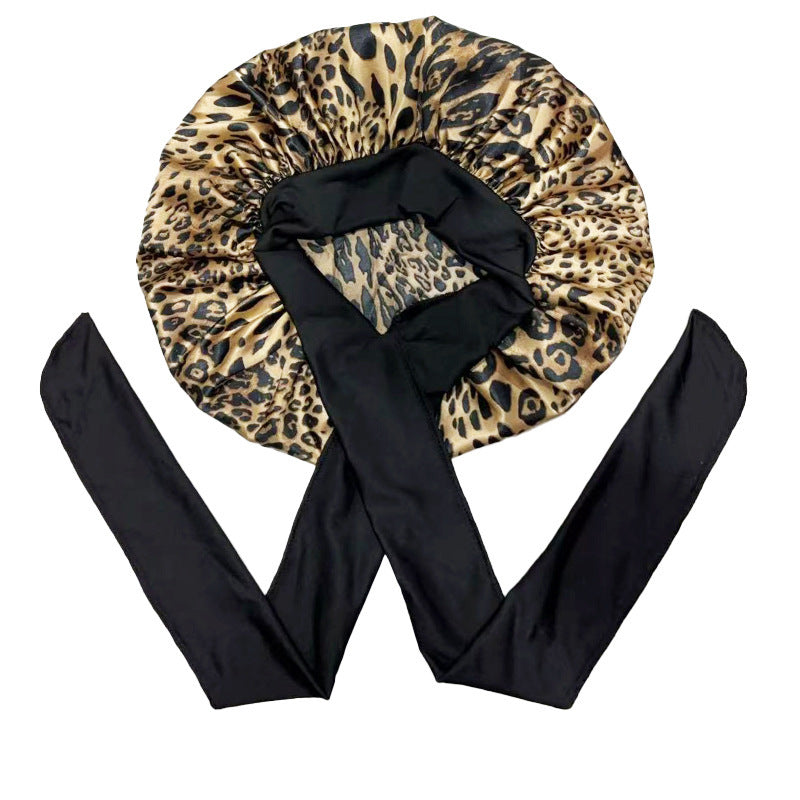 Satin Criss-Cross Sleep Bonnet - Lace Avenue Hair 5