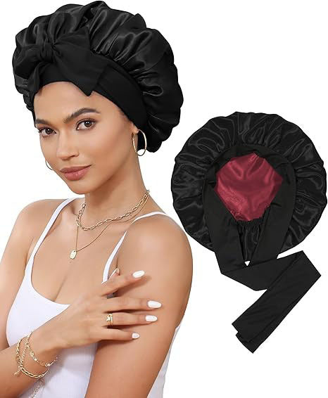 Lined Satin Bonnet - Lace Avenue Hair 17