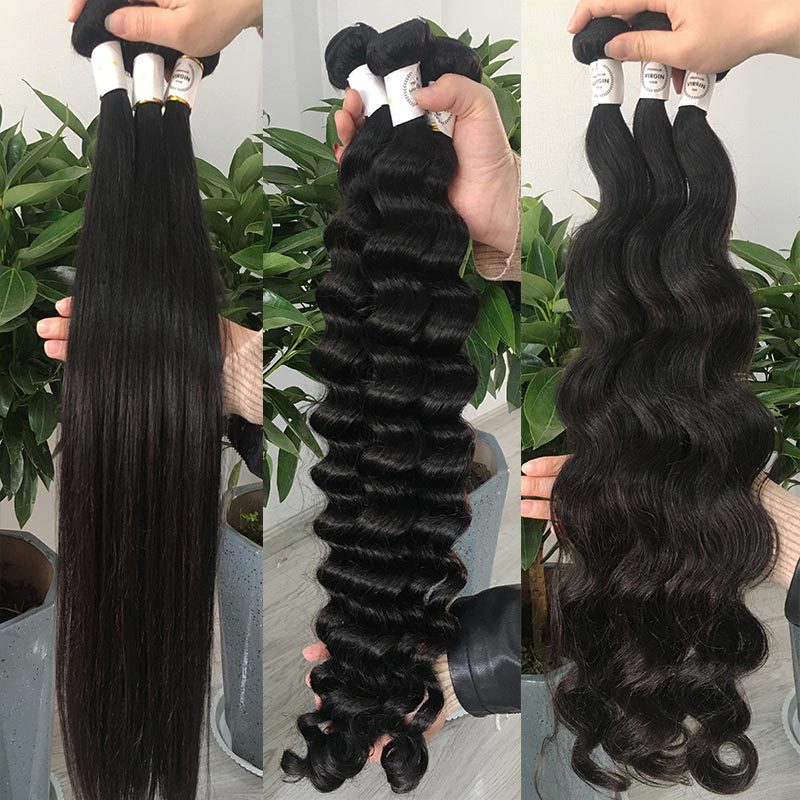 Multi-Texture Human Hair Bundles, 10-32 Inch - Lace Avenue Hair 1