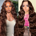 Body Wave Lace Front Wig, 13x4 Lace, Brown - Lace Avenue Hair 1