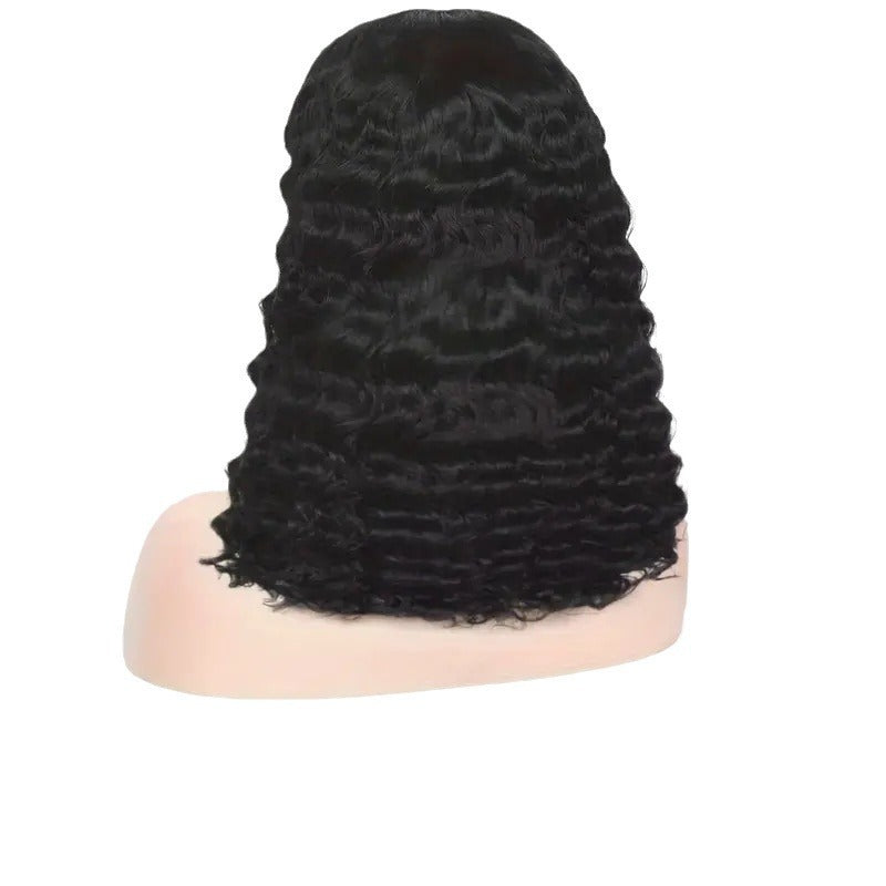 Water Wave Human Hair Bob Lace Front Wig, Double Drawn - Lace Avenue Hair 3