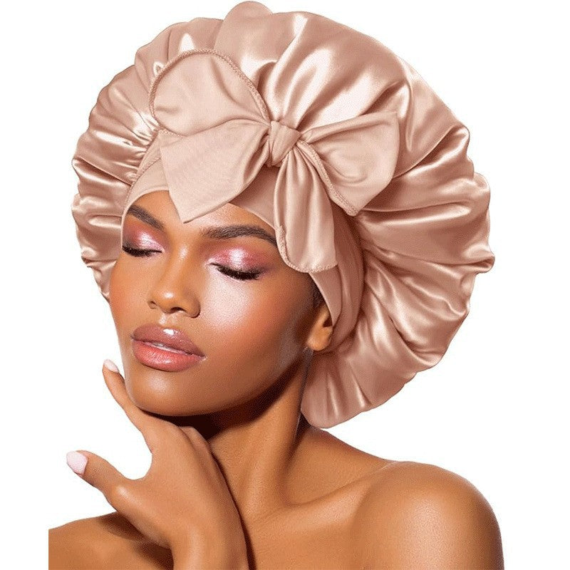 Satin Criss-Cross Sleep Bonnet - Lace Avenue Hair 28