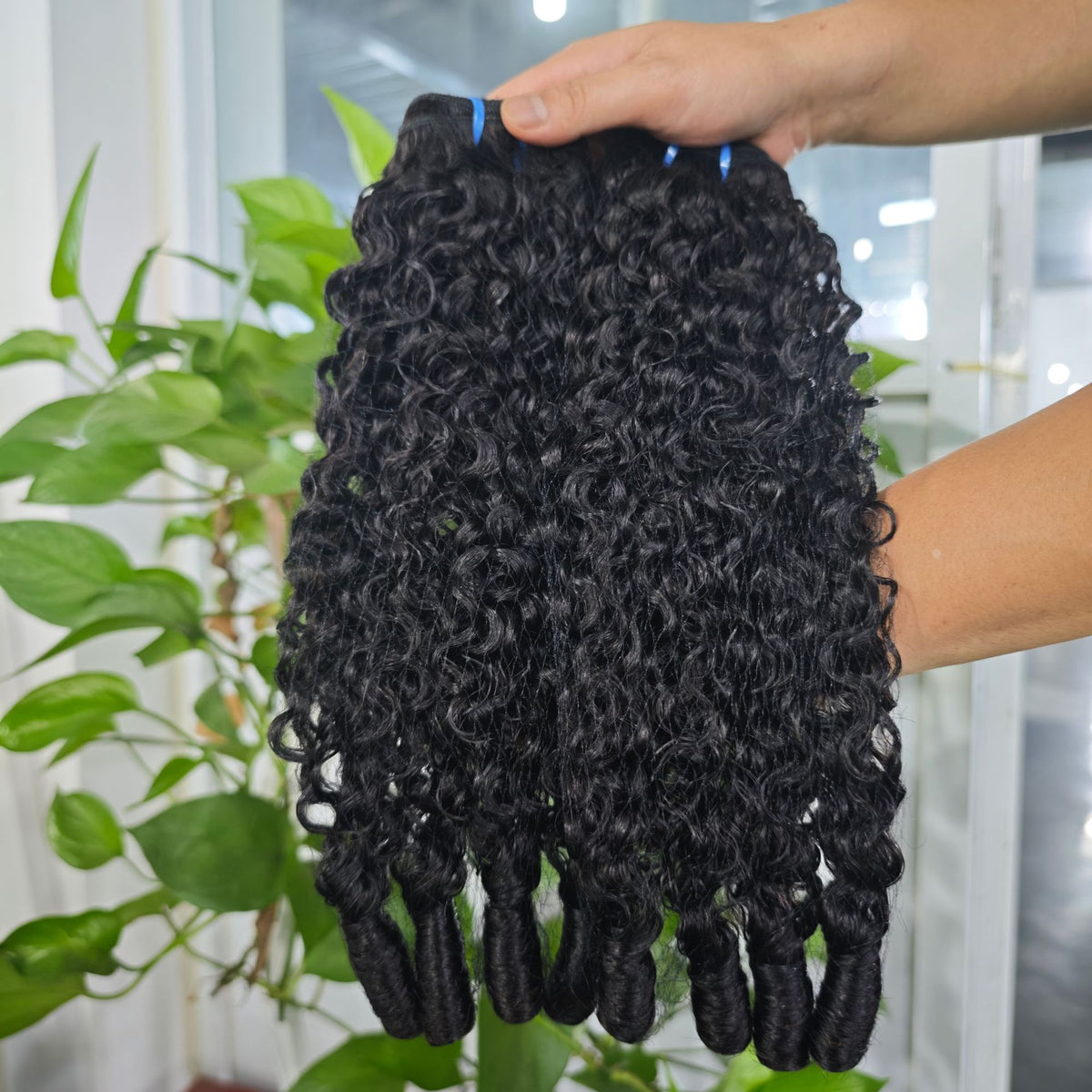 Bouncy Curly Human Hair Bundles, 10-32 Inch
