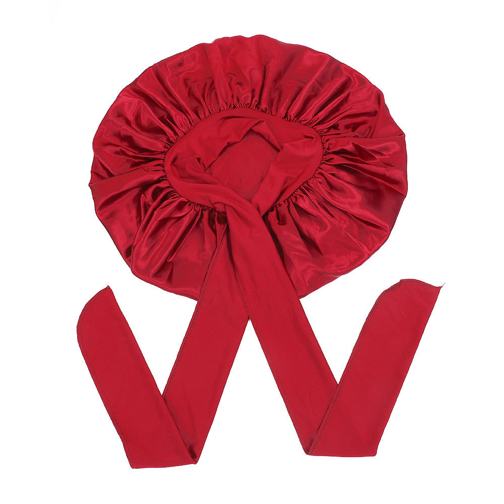 Satin Criss-Cross Sleep Bonnet - Lace Avenue Hair 8